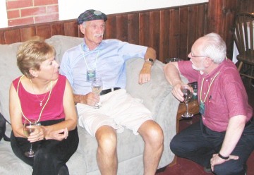 Bill and Anita Gilbreath and David Dickinson (right)